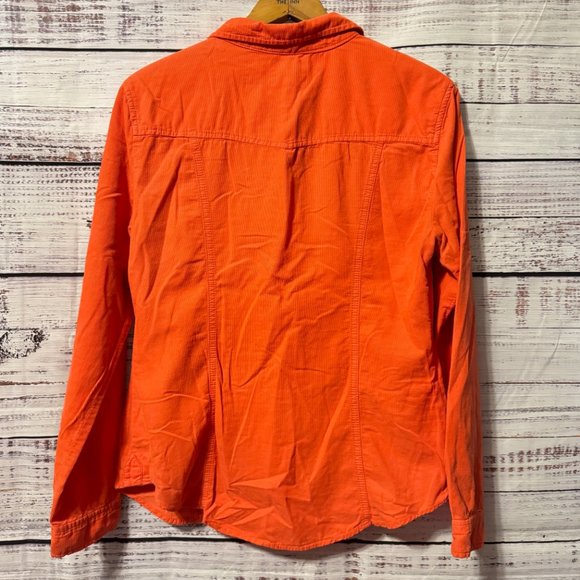 🎉😀CLEARANCE SALE!!😀🎉ANTHROPOLOGIE Holding Horses Orange Corduroy Shirt - Picture 3 of 8